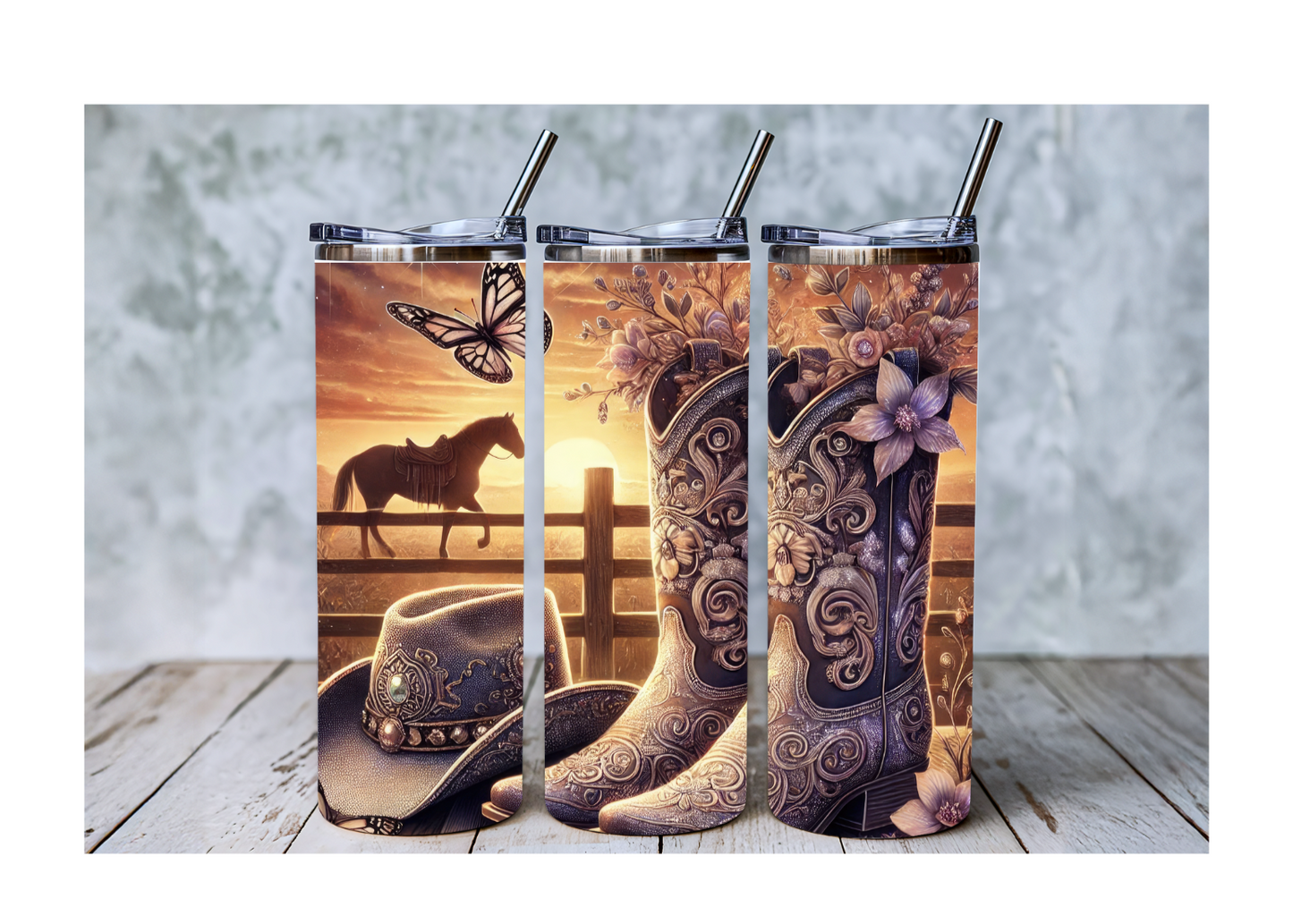 Cowboy Boots Tumbler