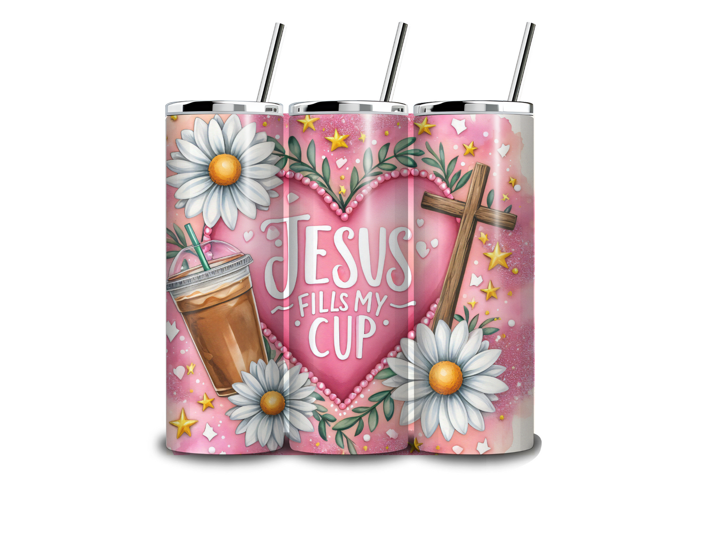 Jesus fills my cup tumbler