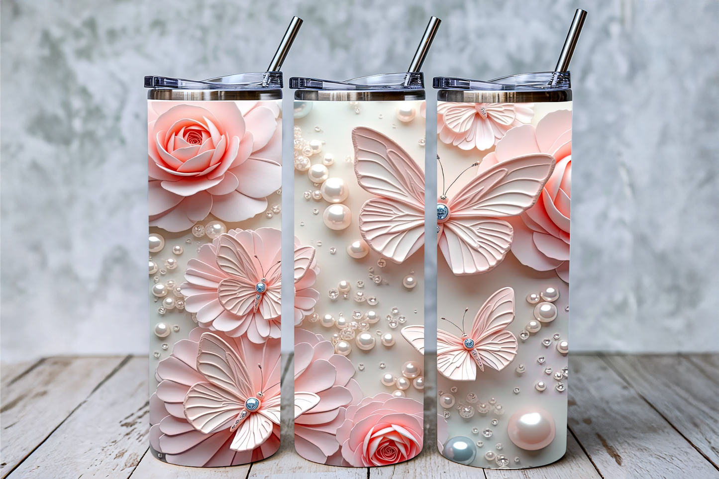 Beautiful Butterfly Tumbler