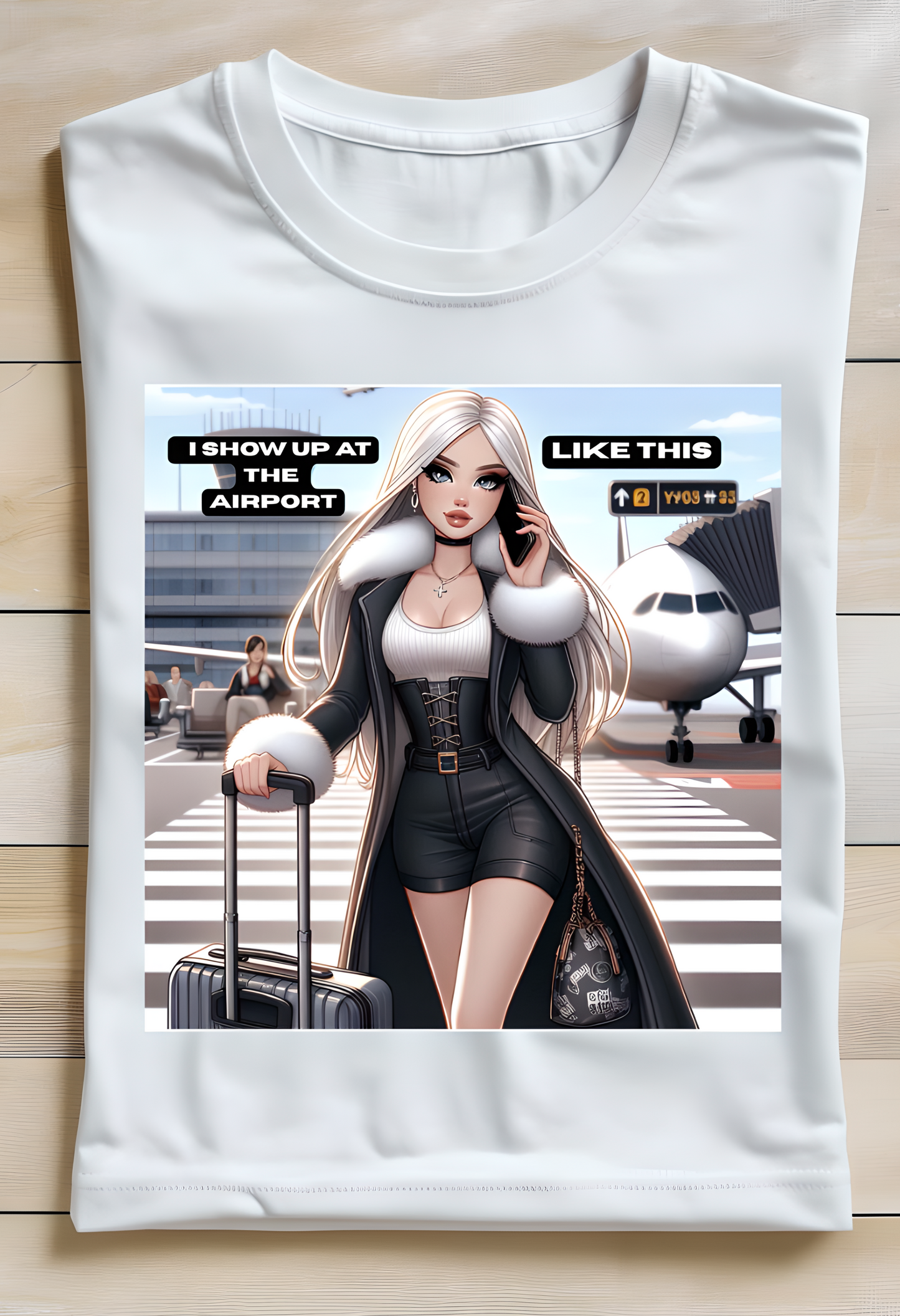 Travel Mode Graphic Tee - Sophie