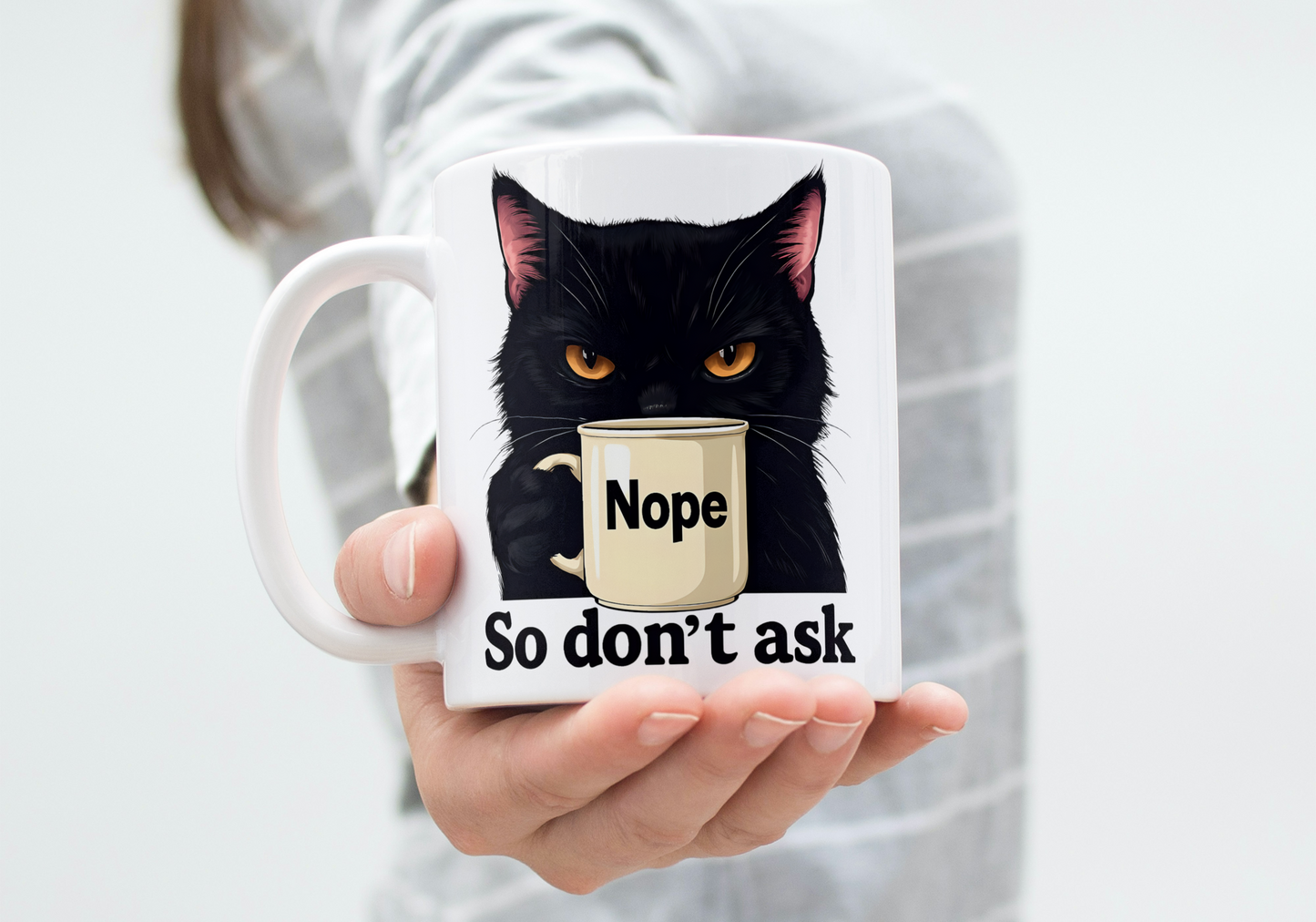 Nope Cat Mug